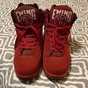 Ewing 33 HI Red Suede size 13 in mens